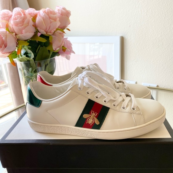 Gucci Shoes - GUCCI Ace Sneakers With Bee - Size 38 (8)